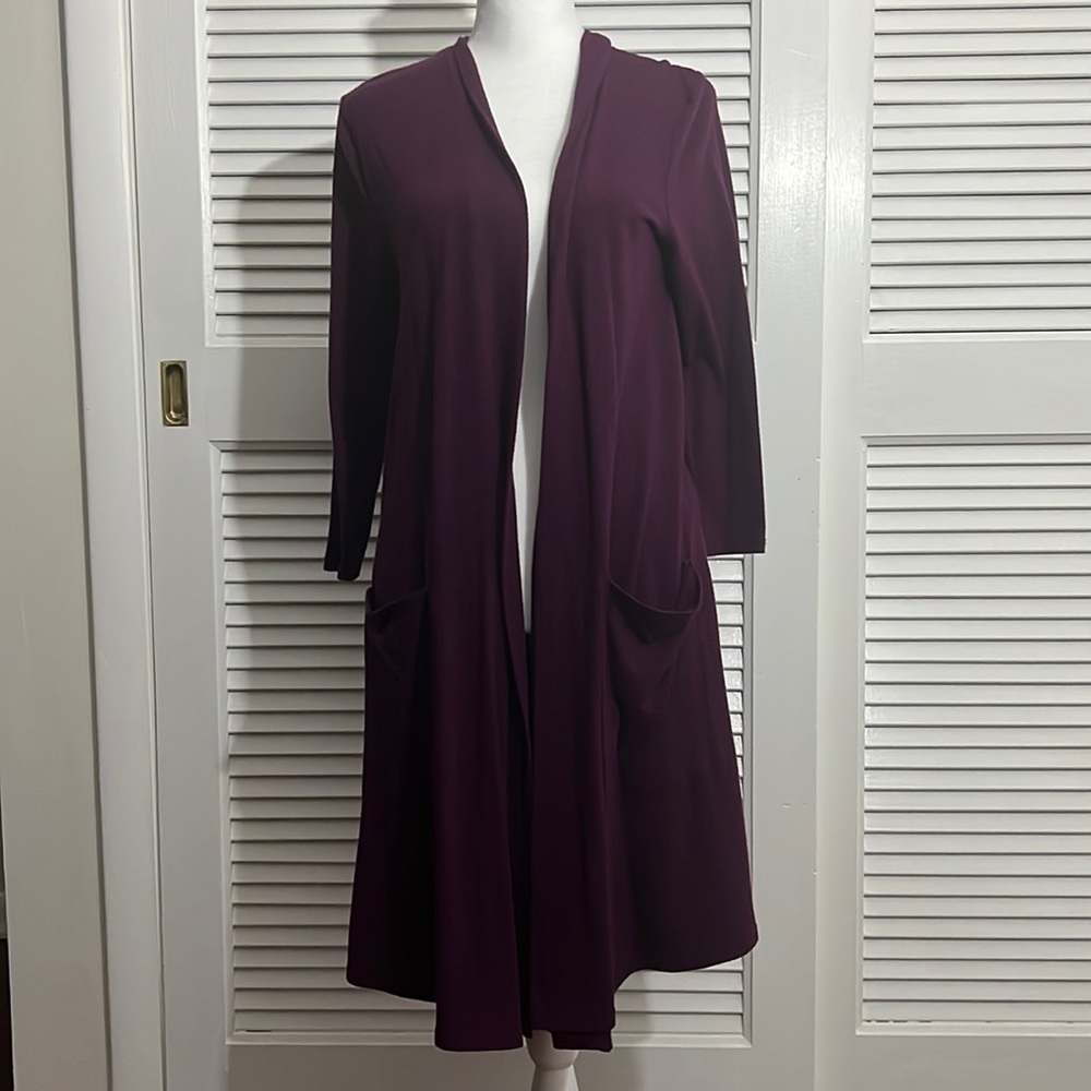 Long cardigan with pockets